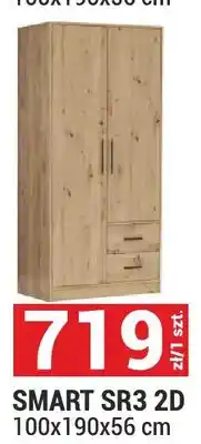 Merkury Market Szafa SMART SR3 2D 100x190x56cm oferta
