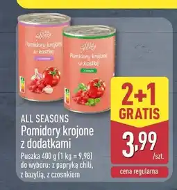 ALDI Pomidory krojone z czosnkiem ALL SEASONS oferta