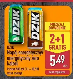 ALDI Napój energetyczny zero kalorii DZIK oferta