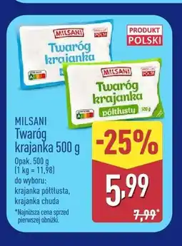 ALDI Twaróg krajanka półtłusta Milsani oferta