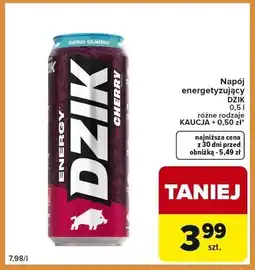 Carrefour Express Napój energetyzujący Dzik Cherry oferta