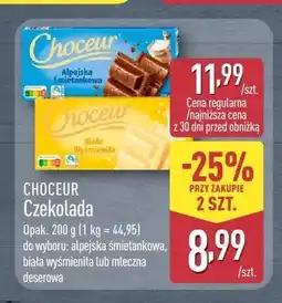 ALDI Czekolada biała wyśmienita CHOCEUR oferta