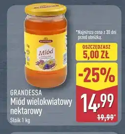 ALDI Miód wielokwiatowy nektarowy GRANDESSA oferta