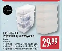 ALDI Pojemniki do przechowywania HOME CREATION oferta