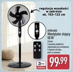 ALDI Wentylator stojący AMBIANO 50W oferta