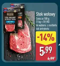 ALDI Stek wołowy z rostbefu oferta