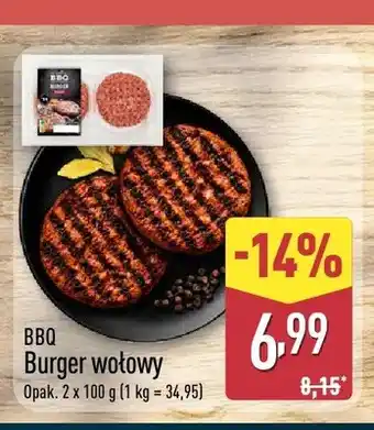 ALDI Burger wołowy BBQ oferta