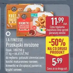 ALDI Przekąski mrożone La Finesse kostki makaronowo-serowe oferta