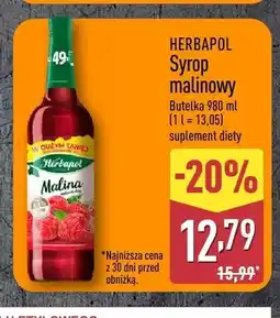 ALDI Syrop malinowy HERBAPOL oferta