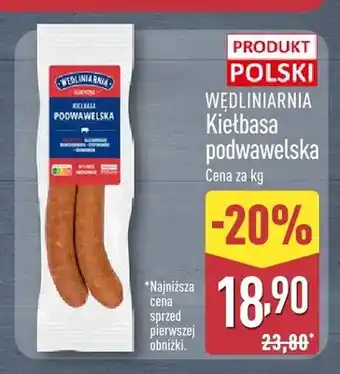 ALDI Kiełbasa podwawelska Wędliniarnia oferta