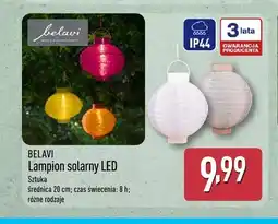 ALDI Lampion solarny LED BELAVI 20cm oferta