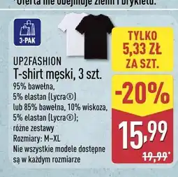 ALDI T-shirt męski UP2FASHION 3-pak oferta