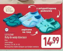 ALDI Buty do wody dziecięce Lily & Dan zapinane na rzep z antypoślizgową podeszwą oferta