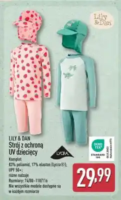 ALDI Strój z ochroną UV dziecięcy LILY & DAN oferta