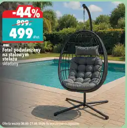 Biedronka Jumi Fotel podwieszany na stalowym stelażu składany oferta