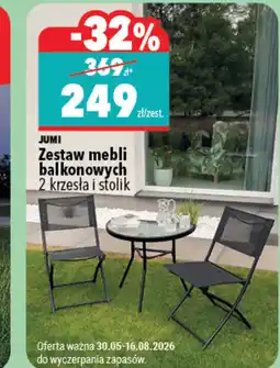 Biedronka Jumi Zestaw mebli balkonowych oferta