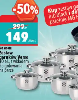 Biedronka Mg home Zestaw garnków Verso oferta