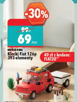 Biedronka Mould king Klocki Fiat 126p oferta