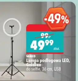 Biedronka Sanico Lampa podłogowa LED Goldlux oferta