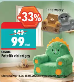Biedronka Smukee Fotelik dziecięcy oferta