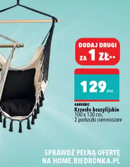 Biedronka Gardenic Krzesło brazylijskie oferta