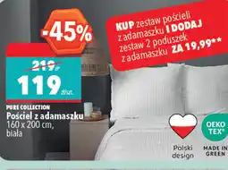 Biedronka Pure collection Pościel z adamaszku oferta