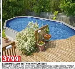 Merkury Market Bestway Basen metalowy Hydrium oferta