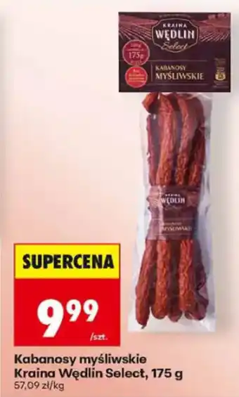 Biedronka Kabanosy myśliwskie Kraina Wędlin Select oferta