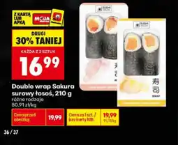 Biedronka Double wrap Sakura surowy łosoś oferta