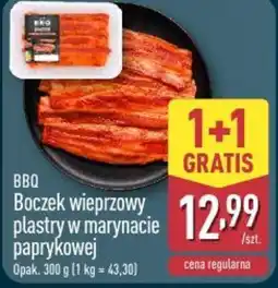 ALDI Bbq Boczek wieprzowy plastry w marynacie paprykowej oferta