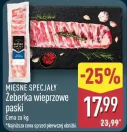 ALDI Mięsne Specjały Żeberka wieprzowe paski oferta