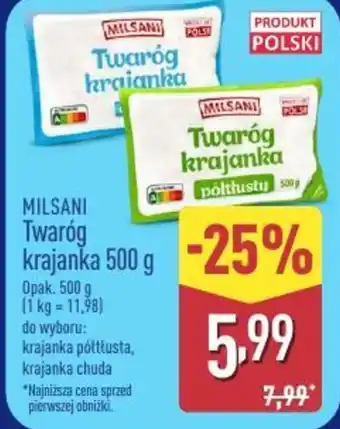 ALDI Milsani Twaróg krajanka oferta