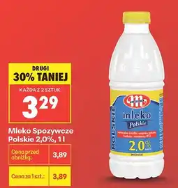 Biedronka Mleko Spożywcze Polskie 2,0% Mlekovita oferta