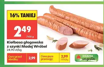 Biedronka Kiełbasa głogowska z szynki Madej Wróbel oferta