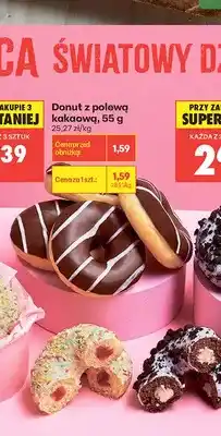 Biedronka Donut z polewą kakaową oferta