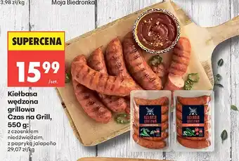 Biedronka Kiełbasa wędzona grillowa Czas na Grill z czosnkiem niedźwiedzim oferta
