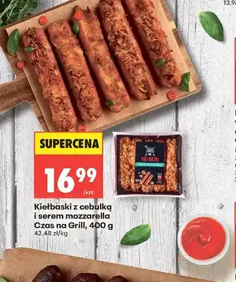 Biedronka Kiełbaski z cebulką i serem mozzarella Czas na Grill oferta