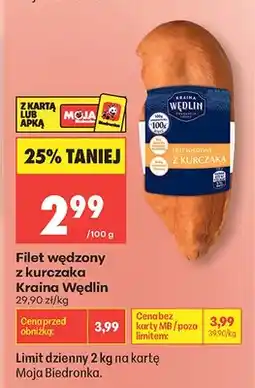 Biedronka Filet wędzony z kurczaka Kraina Wędlin oferta