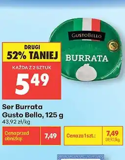 Biedronka Ser Burrata Gusto Bello oferta