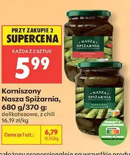 Biedronka Korniszony Nasza Spiżarnia delikatesowe oferta