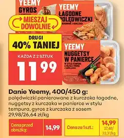 Biedronka Nuggetsy z kurczaka w panierce w stylu tempura Yeemy oferta