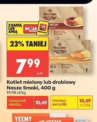 Biedronka Kotlet drobiowy Nasze Smaki oferta