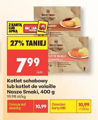 Biedronka Kotlet de volaille Nasze Smaki oferta