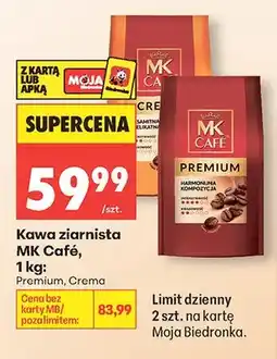 Biedronka Kawa ziarnista MK Café Premium oferta