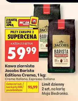 Biedronka Kawa ziarnista Jacobs Barista Editions Crema Italiano oferta