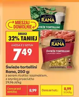 Biedronka Świeże tortellini Rana z serem ricotta i szpinakiem oferta