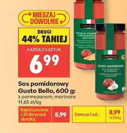 Biedronka Sos pomidorowy z parmezanem Gusto Bello oferta
