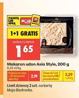 Biedronka Makaron udon Asia Style oferta