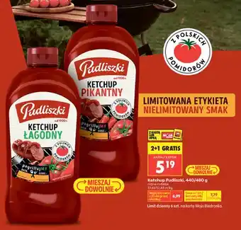 Biedronka Ketchup łagodny Pudliszki oferta