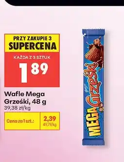 Biedronka Wafle Mega Grześki oferta